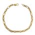 Foto de 10-458-248 - PULSERA COMBINADA 4MM 19CM (2,97gr) 18K**