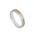 Foto de 10-351-922-16 - ALIANZA BICOLOR CENTRO BRILLO 4MM 18K