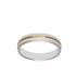 Foto de 10-351-922-16 - ALIANZA BICOLOR CENTRO BRILLO 4MM 18K