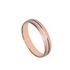 Foto de 10-351-925-15 - ALIANZA BICOLOR BLANCO Y ROSA 4MM 18K