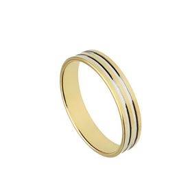Foto de 10-351-945-15 - ALIANZA BICOLOR 4MM 18K 