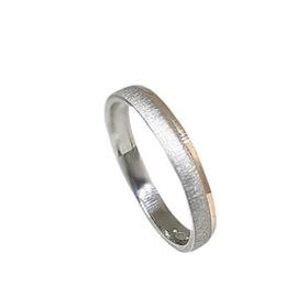 Foto de 10-351-169-12 - ALIANZA BICOLOR ROSA 3MM 18K