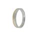 Foto de 10-351-1136-19 - ALIANZA BICOLOR MARTELADO CONFORT 4MM 18K 