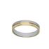 Foto de 10-351-1035-17 - ALIANZA BICOLOR MATE-BRILLO 4MM 18K