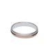 Foto de 10-351-1044-17 - ALIANZA BICOLOR ROSA MATIZADO CONFORT 4MM 18K 
