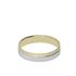 Foto de 10-351-042-23 - ALIANZA BICOLOR FACETADA 4MM 18K