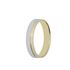 Foto de 10-351-042-23 - ALIANZA BICOLOR FACETADA 4MM 18K