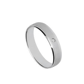 Foto de 10-351-572-13 - ALIANZA MATE BRILLANTE 0.02KTES. 4.5MM O.B. 18K