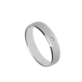 Foto de 10-351-572-13 - ALIANZA MATE BRILLANTE 0.02KTES. 4.5MM O.B. 18K