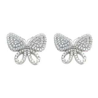 Foto de 25-0485 - PENDIENTES PLATA MARIPOSA CIRCONITA 14MM