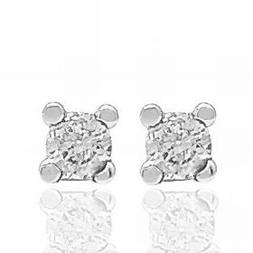 Foto de 87-5000-4B - PENDIENTES "NETO" BRILLANTES 0.14KTES 3.5MM O.B. 18K
