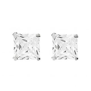 Foto de 18-AG147128 - PENDIENTES PLATA CIRCONITA CUADRADA 8X8