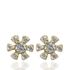 Foto de 40-7403 - PENDIENTES FLOR CIRCONITA 8.5MM 18K