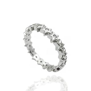 Foto de 25-2072S - SORTIJA PLATA ESTELLAS CIRCONITA 4MM 