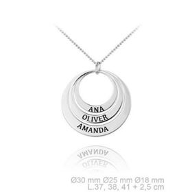 Foto de 18-AG420480 - GARGANTILLA PLATA NOMBRES 30X20X18MM 