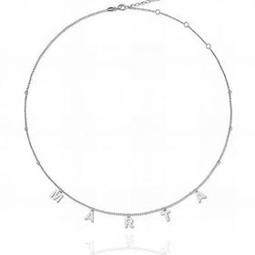 Foto de 18-AG420513 - GARGANTILLA PLATA NOMBRE 42CM (ALARGADOR 3CM)