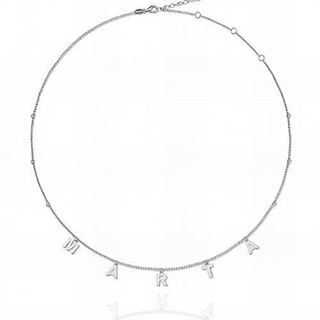 Foto de 18-AG420513 - GARGANTILLA PLATA NOMBRE 42CM (ALARGADOR 3CM)