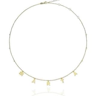 Foto de 18-AG420514 - GARGANTILLA PLATA DORADA NOMBRE 42CM (ALARGADOR 3 CM)