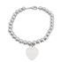 Foto de 20-006 - PULSERA PLATA CORAZÓN 15MM BOLAS 6MM 19CM 
