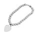 Foto de 20-006 - PULSERA PLATA CORAZÓN 15MM BOLAS 6MM 19CM 
