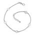 Foto de 20-12T - TOBILLERA PLATA TRÉBOLES 5MM 19CM (ALARGADOR 6CM)