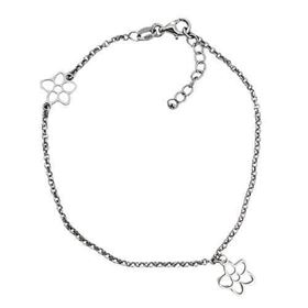 Foto de 20-17 - PULSERA PLATA FLORES 9MM 19CM (ALARGADOR 2.5CM)