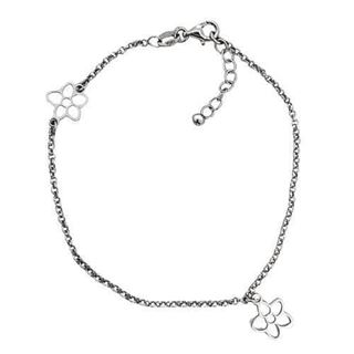 Foto de 20-17 - PULSERA PLATA FLORES 9MM 19CM (ALARGADOR 2.5CM)