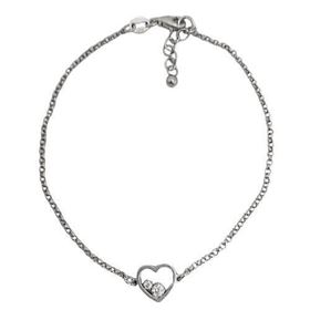 Foto de 20-19 - PULSERA PLATA CORAZÓN 9MM 19CM (ALARGADOR 2.5CM) 