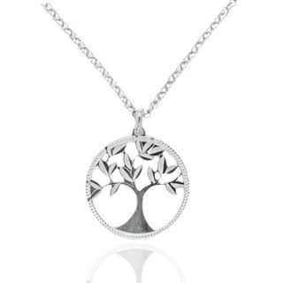 Foto de 20-20G - GARGANTILLA PLATA ÁRBOL DE LA VIDA 23MM 45CM 
