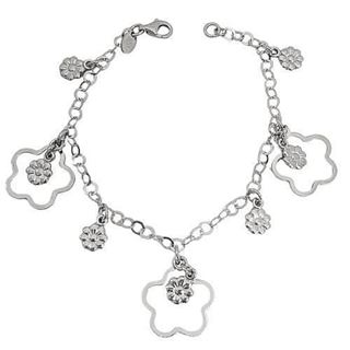 Foto de 20-5 - PULSERA PLATA FLORES 6-15MM 17CM