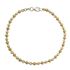 Foto de 20-BEAD300D - PULSERA PLATA BOLAS LAPIDADAS DORADA 3MM 19CM