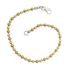 Foto de 20-BEAD300D - PULSERA PLATA BOLAS LAPIDADAS DORADA 3MM 19CM