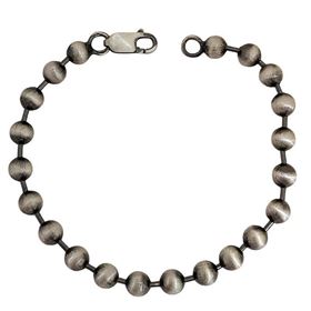 Foto de 20-BEAD600R - PULSERA PLATA BOLAS RUTILO 6MM 21CM