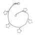 Foto de 24-29 - *OFERTA* PULSERA PLATA 5 ESTRELLAS 10MM 19CM