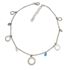 Foto de 29-46528 - *OFERTA* TOBILLERA PLATA PIEDRAS COLOR 22.5CM (ALARGADOR 4CM)