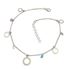 Foto de 29-46528 - *OFERTA* TOBILLERA PLATA PIEDRAS COLOR 22.5CM (ALARGADOR 4CM)