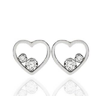 Foto de 20-9 - PENDIENTES PLATA CORAZÓN CIRCONITA 8MM