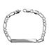 Foto de 20-A3+1B150 - PULSERA PLATA PLACA 3X1 5MM 19.5CM (PLACA 5.5X40MM)