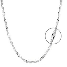 Foto de 20-GD30X45 - CADENA PLATA SINGAPUR 2MMX45CM