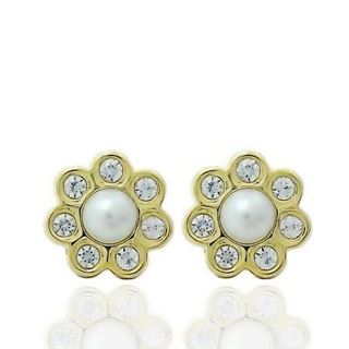 Foto de 71-6434P - PENDIENTES PERLA CIRCONITA 7MM PRESIÓN 18K 