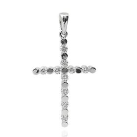 Foto de 22-90221 - *OFERTA* CRUZ PLATA CIRCONITA 29MM