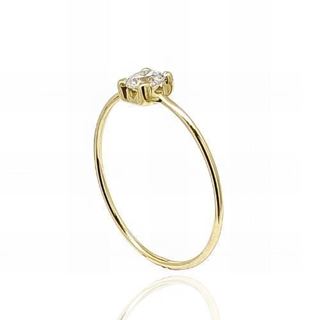 Foto de 05-3904S - SORTIJA CIRCONITA GARRAS 4MM 18K 