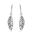 Foto de 38-154P - *OFERTA* PENDIENTES PLATA PLUMA CIRCONITA 38MM