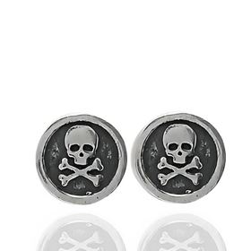 Foto de 29-17097 - PENDIENTES PLATA CALAVERA 9MM PRESIÓN
