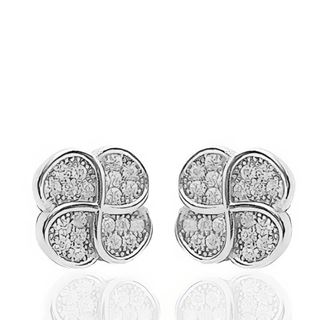 Foto de 25-766P - PENDIENTES PLATA TRÉBOL CIRCONITA 10MM