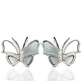 Foto de 25-1303 - PENDIENTES PLATA MARIPOSA NÁCAR 10MM