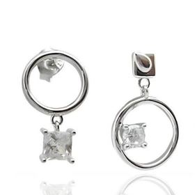Foto de 25-1445P - PENDIENTES PLATA CIRCONITA 16MM