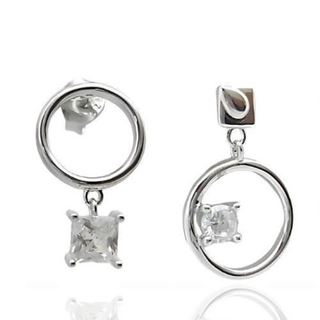 Foto de 25-1445P - PENDIENTES PLATA CIRCONITA 16MM