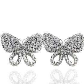 Foto de 25-0485 - PENDIENTES PLATA MARIPOSA CIRCONITA 14MM