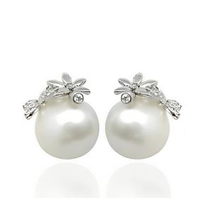 Foto de 22-110045 - *OFERTA* PENDIENTES PLATA PERLA CIRCONITA 14MM